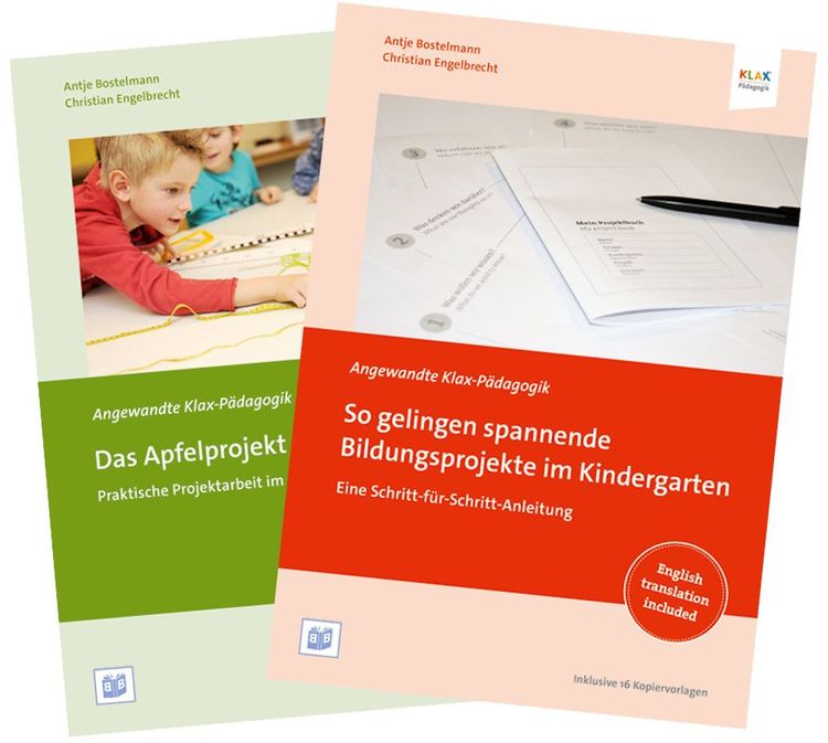 Produktbild: Set "So gelingen spannende Bildungsprojekte im Kindergarten" und "Das Apfelprojekt"