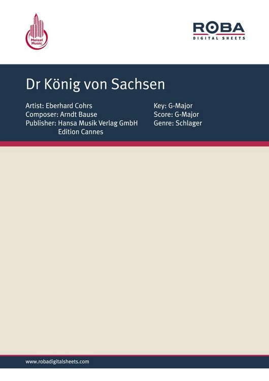 Produktbild: Dr K&ouml;nig von Sachsen