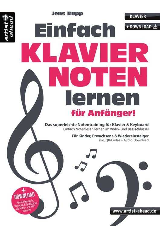 Produktbild: Einfach Klaviernoten lernen f&uuml;r Anf&auml;nger!