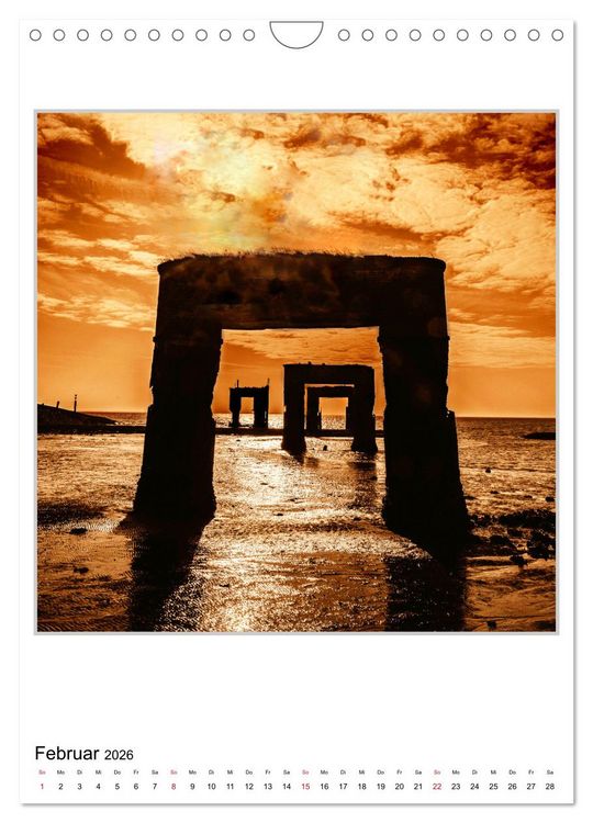 Produktbild: Stimmungsvolle Landschaften an der Nordseek&uuml;ste (Wandkalender 2026 DIN A4 hoch), CALVENDO Monatskalender