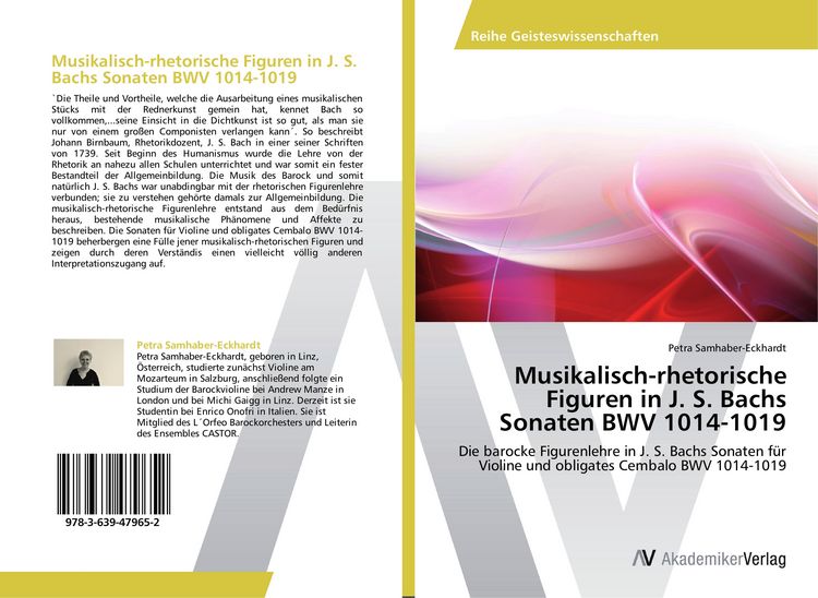 Produktbild: Musikalisch-rhetorische Figuren in J. S. Bachs Sonaten BWV 1014-1019