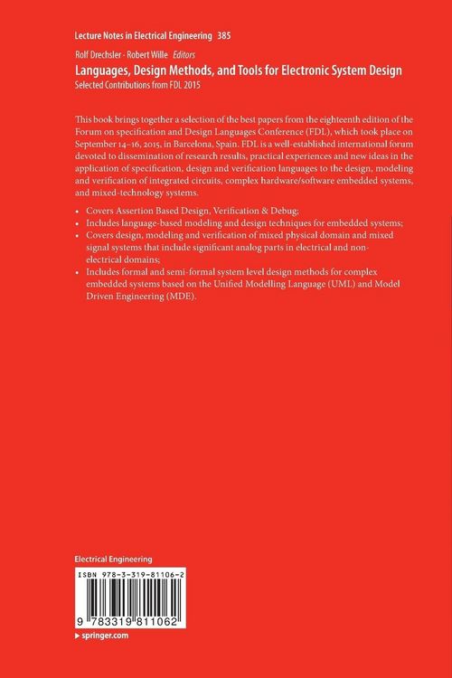 Produktbild: Languages, Design Methods, and Tools for Electronic System Design
