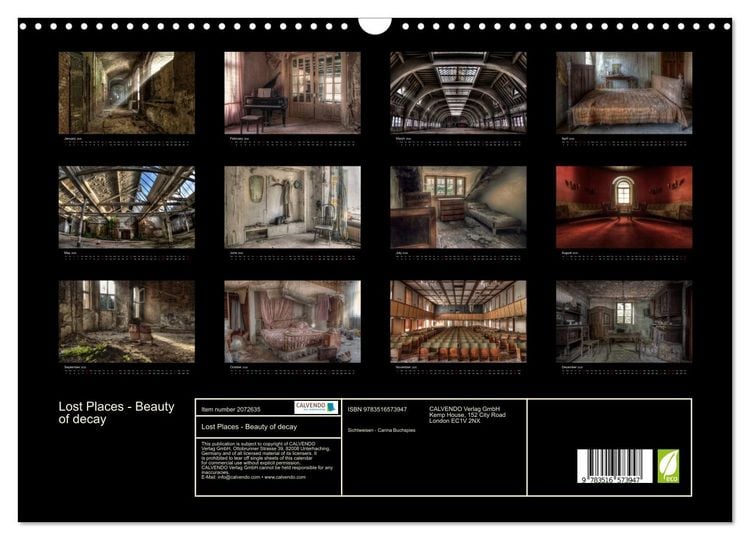 Produktbild: Lost Places - Beauty of decay (Wall Calendar 2026 DIN A3 landscape), CALVENDO 12 Month Wall Calendar