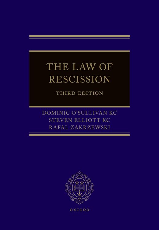 Produktbild: The Law of Rescission