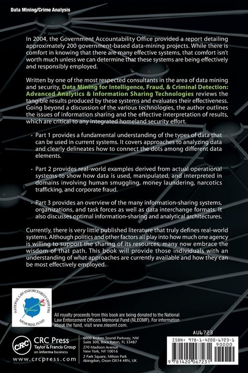 Produktbild: Data Mining for Intelligence, Fraud & Criminal Detection