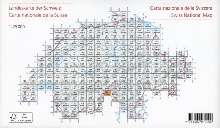 Produktbild: Swisstopo 1 : 25 000 Helsenhorn