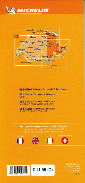 Produktbild: Michelin Schweiz S&uuml;d-West