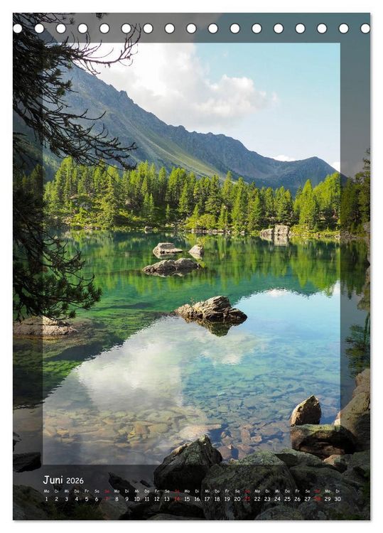 Produktbild: Bergwelten Wandkalender (Tischkalender 2026 DIN A5 hoch), CALVENDO Monatskalender