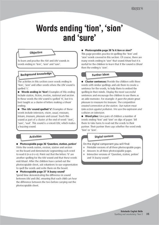 Produktbild: Spelling and Vocabulary Teacher's Book (Year 2)