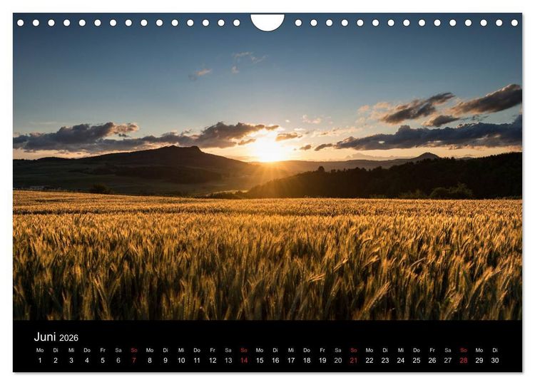 Produktbild: Vulkanlandschaft Hegau 2026 (Wandkalender 2026 DIN A4 quer), CALVENDO Monatskalender
