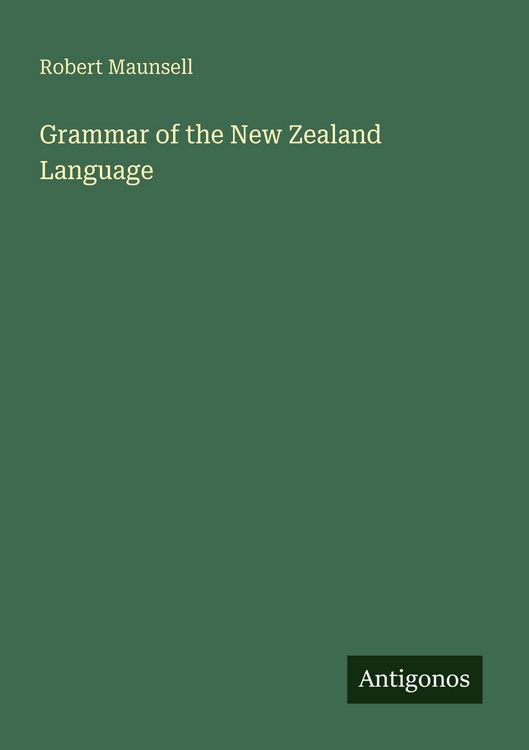 Produktbild: Grammar of the New Zealand Language