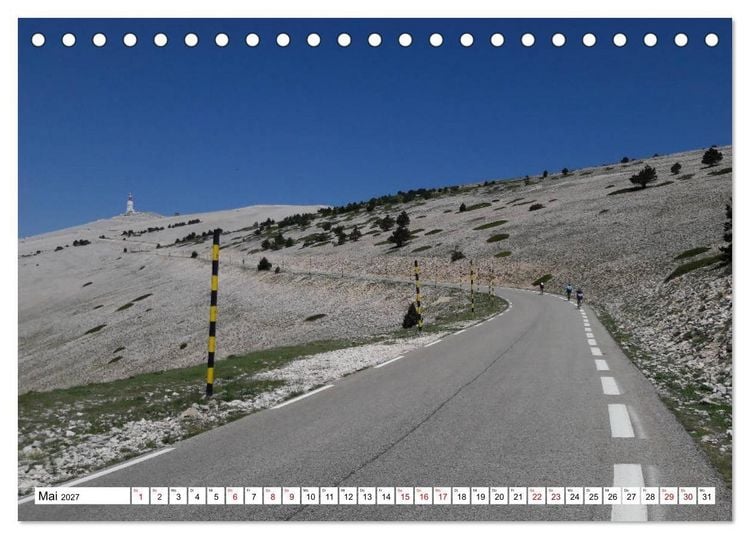 Produktbild: Mit dem Rennrad zum Mont Ventoux (Tischkalender 2027 DIN A5 quer), CALVENDO Monatskalender