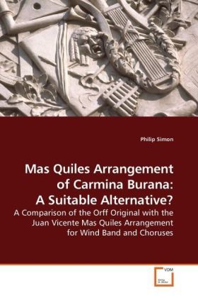 Produktbild: Simon, P: Mas Quiles Arrangement of Carmina Burana: A Suitab