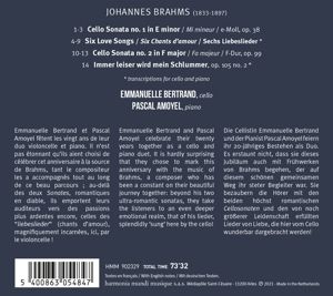 Produktbild: Johannes Brahms: Sonatas & Liebeslieder for Cello