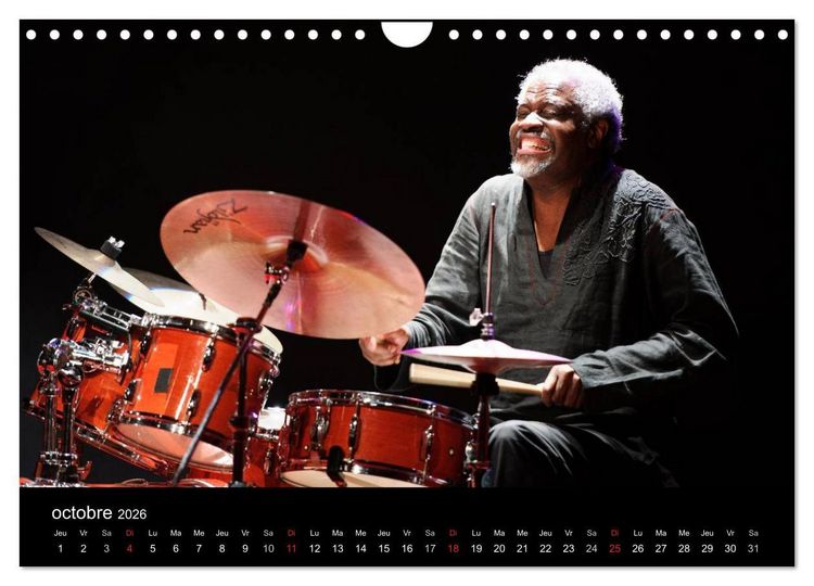 Produktbild: Jazz drums (Calendrier mural 2026 DIN A4 vertical), CALVENDO calendrier mensuel