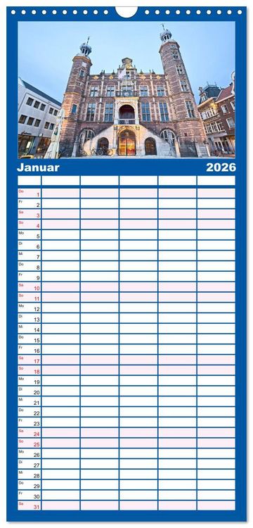 Produktbild: Familienplaner 2026 - Venlo mit 5 Spalten (Wandkalender, 21 x 45 cm) CALVENDO