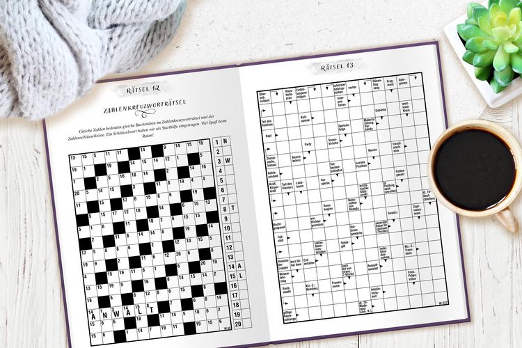 Produktbild: Deluxe R&auml;tselbuch/R&auml;tselblock mit extra gro&szlig;em Druck f&uuml;r Erwachsene und Senioren in DIN A4.