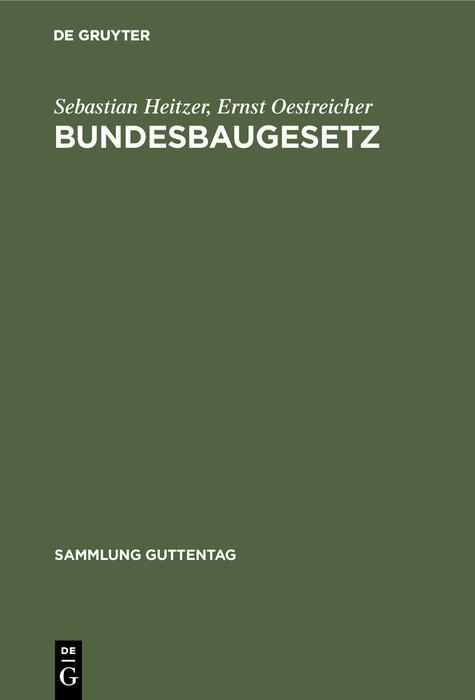 Produktbild: Bundesbaugesetz