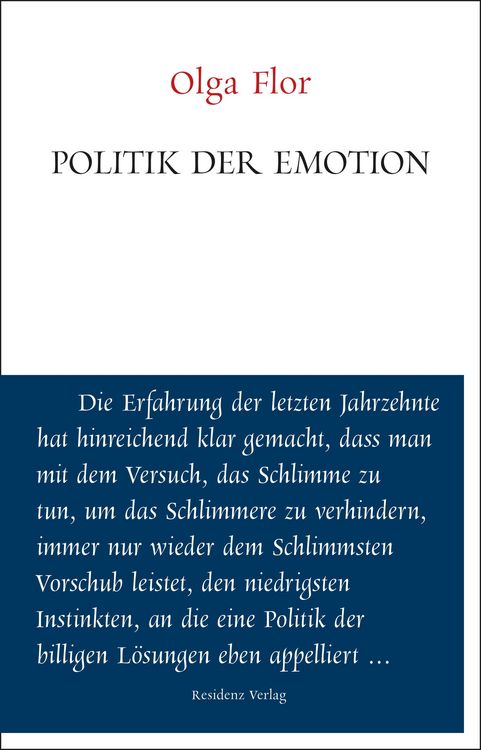 Produktbild: Politik der Emotion