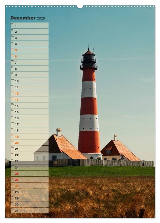 Produktbild: Zwischen D&uuml;nen und Watt / Geburtstagskalender (Wandkalender 2026 DIN A2 hoch), CALVENDO Monatskalender