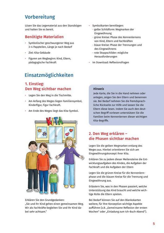 Produktbild: Auf dem Weg zum Kita-Kind. Eingew&ouml;hnung in Krippe und Kindergarten