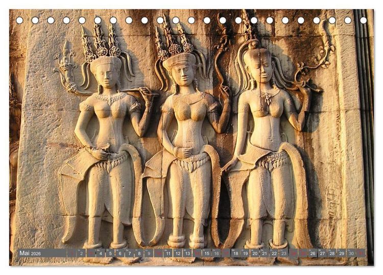 Produktbild: Kambodscha &bull; Angkor Wat (Tischkalender 2026 DIN A5 quer), CALVENDO Monatskalender