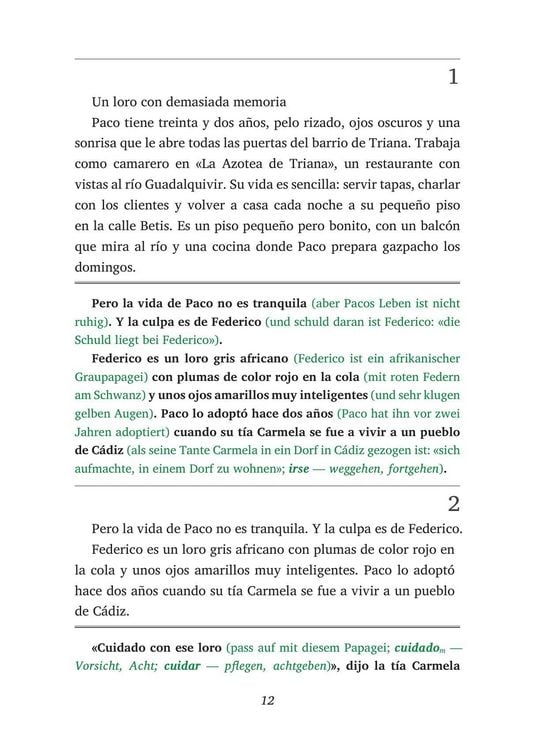 Produktbild: El loro fugitivo de Triana - Spanisch lernen mit lustigen Kurzgeschichten A1-A2 (+ Audio-Online)