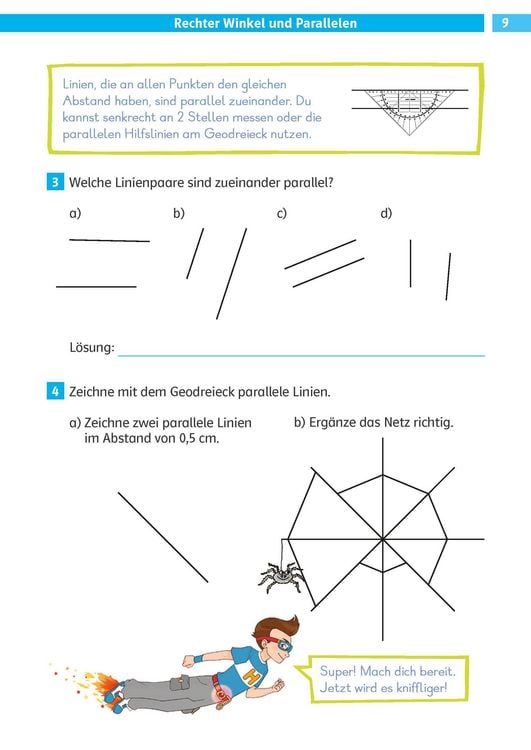 Produktbild: Klett Die Mathe-Helden: Geometrie 3./4. Klasse
