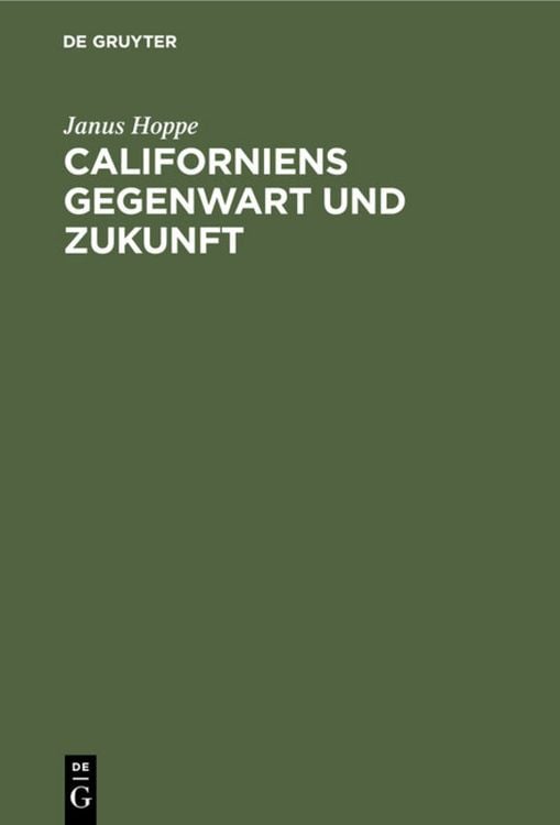 Produktbild: Californiens Gegenwart und Zukunft