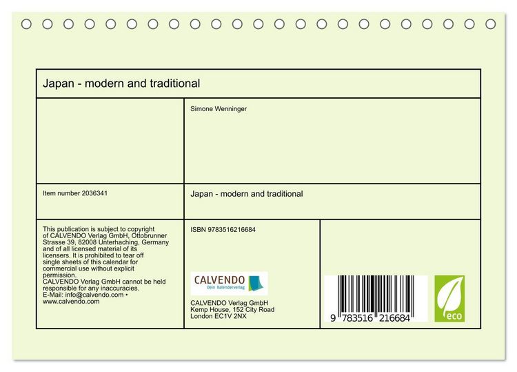 Produktbild: Japan - modern and traditional (Desk Calendar 2026 DIN A5 landscape), CALVENDO 12 Month DeskCalendar