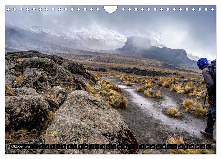 Produktbild: Kilimanjaro - das Dach Afrikas (Wandkalender 2026 DIN A4 quer), CALVENDO Monatskalender