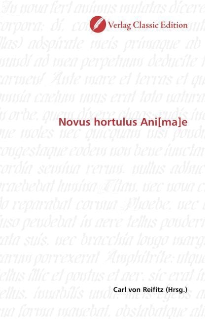 Produktbild: Novus hortulus Ani[ma]e