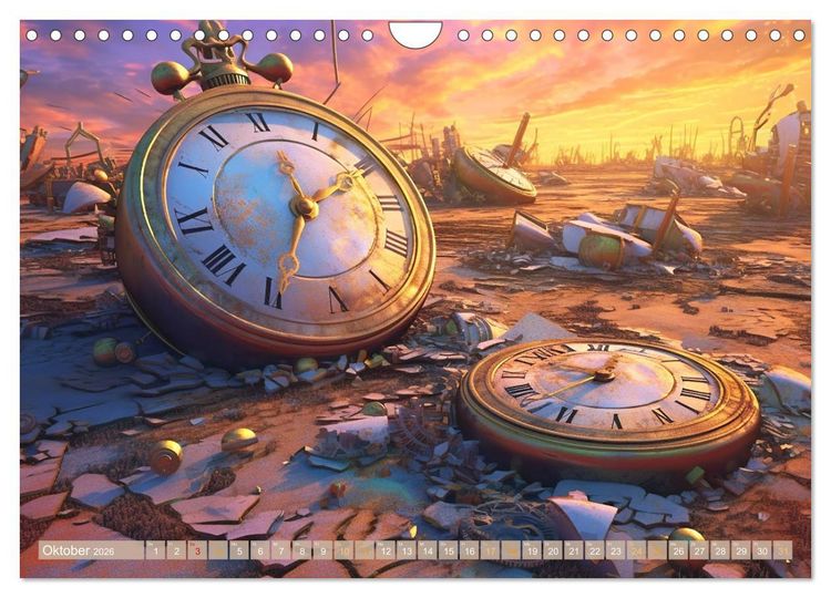 Produktbild: Surreale Uhren (Wandkalender 2026 DIN A4 quer), CALVENDO Monatskalender