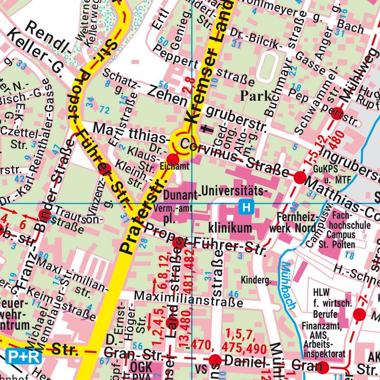 Produktbild: freytag & berndt Stadtplan St. P&ouml;lten 1:15.000