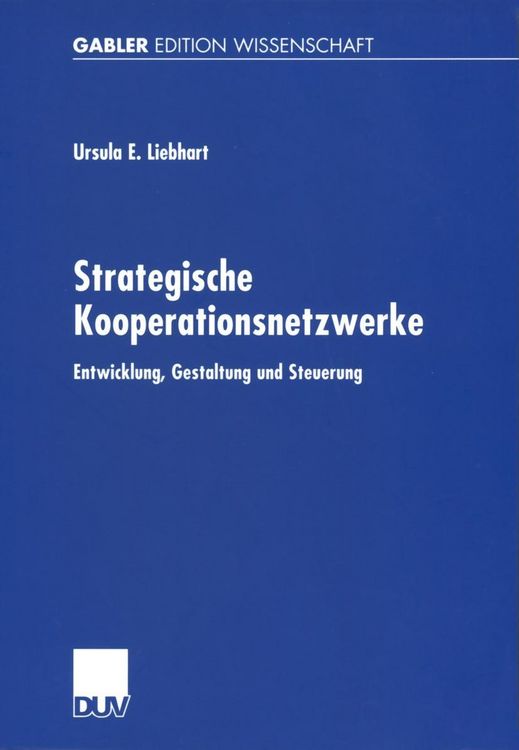 Produktbild: Strategische Kooperationsnetzwerke
