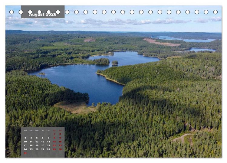 Produktbild: Bird's eye view of Norway (Desk Calendar 2026 DIN A5 landscape), CALVENDO 12 Month DeskCalendar