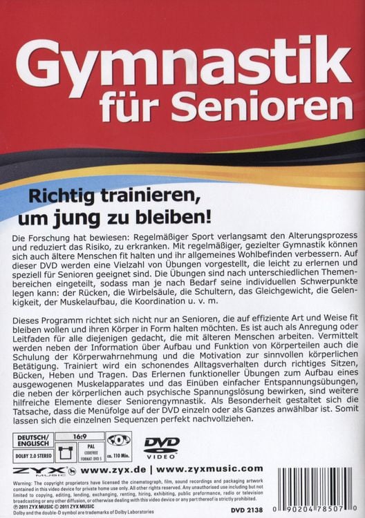 Produktbild: Gymnastik f&uuml;r Senioren - Richtig trainieren um jung zu bleiben!