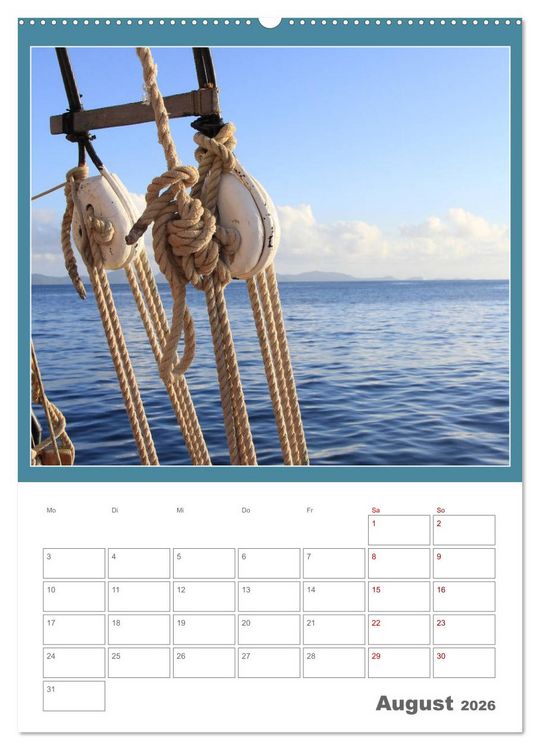 Produktbild: Pur maritim (Wandkalender 2026 DIN A2 hoch), CALVENDO Monatskalender