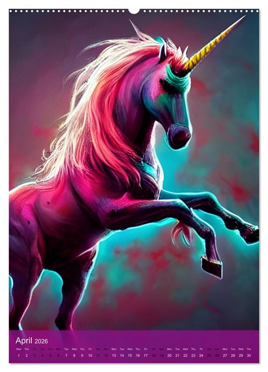 Produktbild: Zombiecorns (Wall Calendar 2026 DIN A2 portrait), CALVENDO 12 Month Wall Calendar