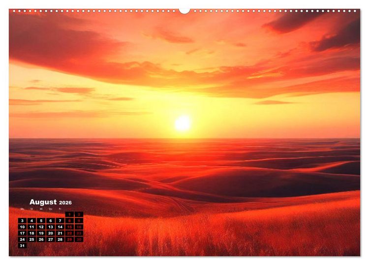 Produktbild: Pr&auml;rie Welten - Ein Kalender, der die Seele der Pr&auml;rie einf&auml;ngt. (hochwertiger Premium Wandkalender 2026 DIN A2 quer), Kunstdruck in Hochglanz
