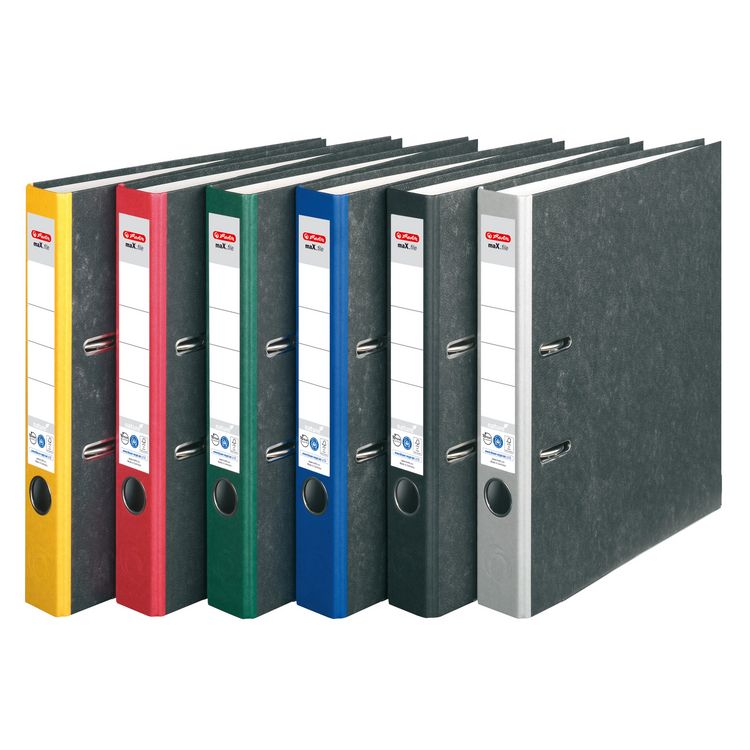 Produktbild: Herlitz Ordner maX.file nature A4 5cm gelb