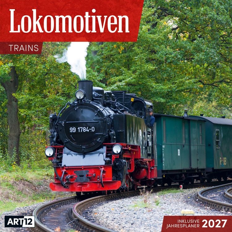 Produktbild: Lokomotiven Kalender 2027 - 30x30 - Art12