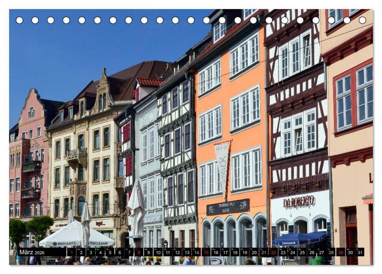 Produktbild: Willkommen in ERFURT (Tischkalender 2026 DIN A5 quer), CALVENDO Monatskalender