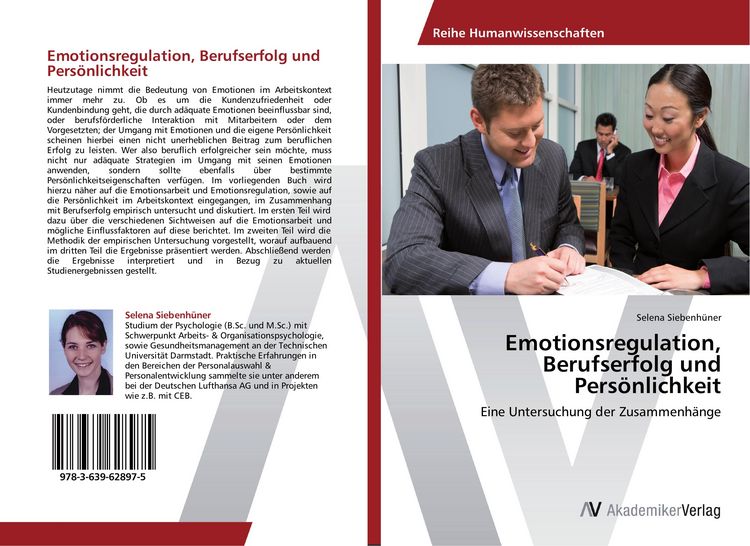 Produktbild: Emotionsregulation, Berufserfolg und Pers&ouml;nlichkeit