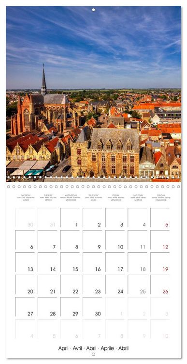 Produktbild: Comt&eacute; de Flandre (Calendrier mural carr&eacute; 2026 30x30 cm) Calendrier double avec une page pour vos prises de notes