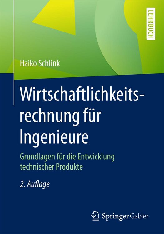 Produktbild: Wirtschaftlichkeitsrechnung f&uuml;r Ingenieure
