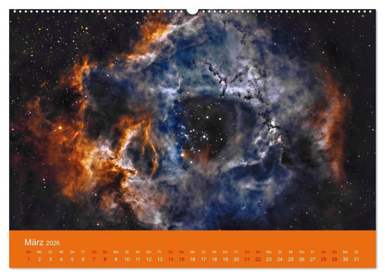 Produktbild: Havel-Sternwarte Weltallkalender (hochwertiger Premium Wandkalender 2026 DIN A2 quer), Kunstdruck in Hochglanz