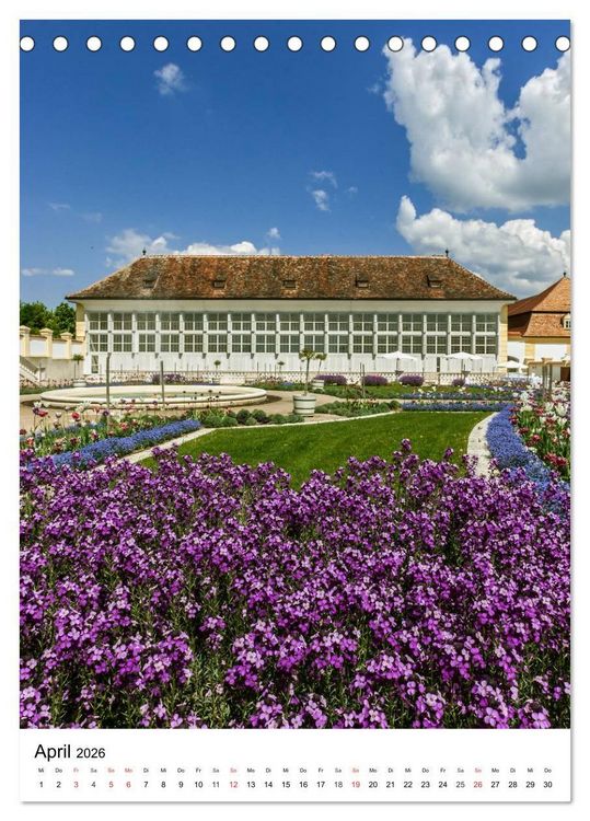 Produktbild: Schloss Hof &ndash; Die Perle unter den Marchfeldschl&ouml;ssern (Tischkalender 2026 DIN A5 hoch), CALVENDO Monatskalender