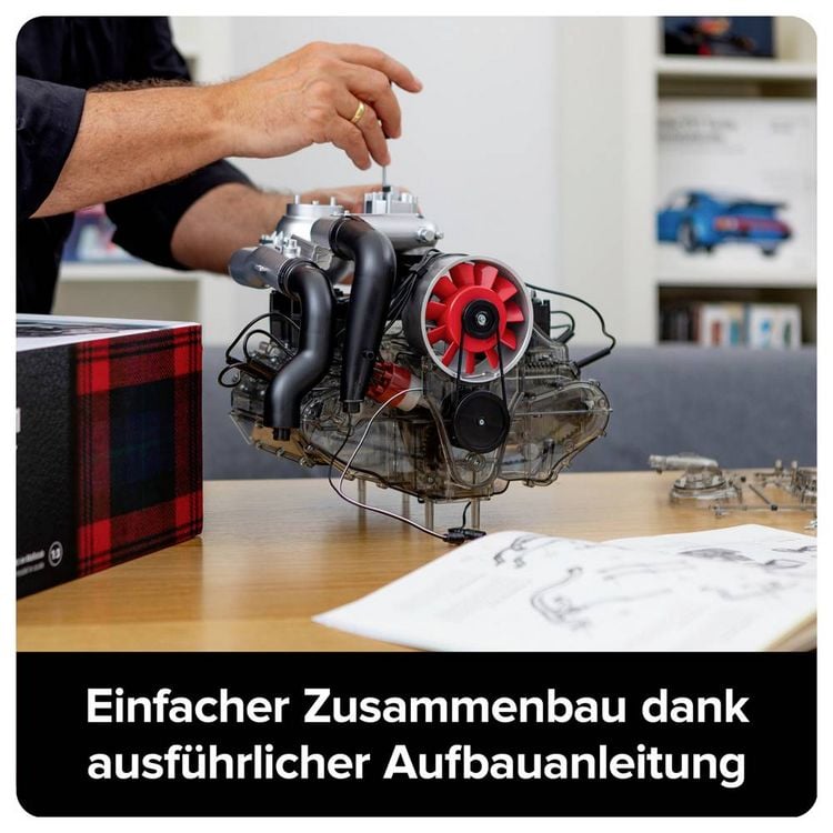 Produktbild: FRANZIS 67250 - Porsche 911 Turbomotor, originalgetreuer Motorbausatz im Ma&szlig;stab 1:3, inkl. Soundmodul, Anleitung und 90-seitigem Begleitbuch