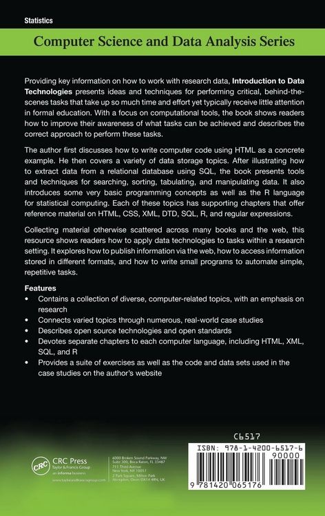 Produktbild: Introduction to Data Technologies